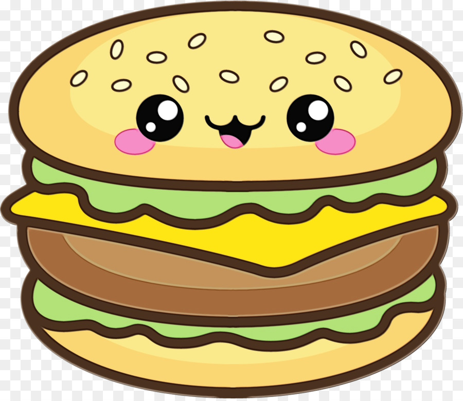 Karikatür Burger，Gülümseyen PNG