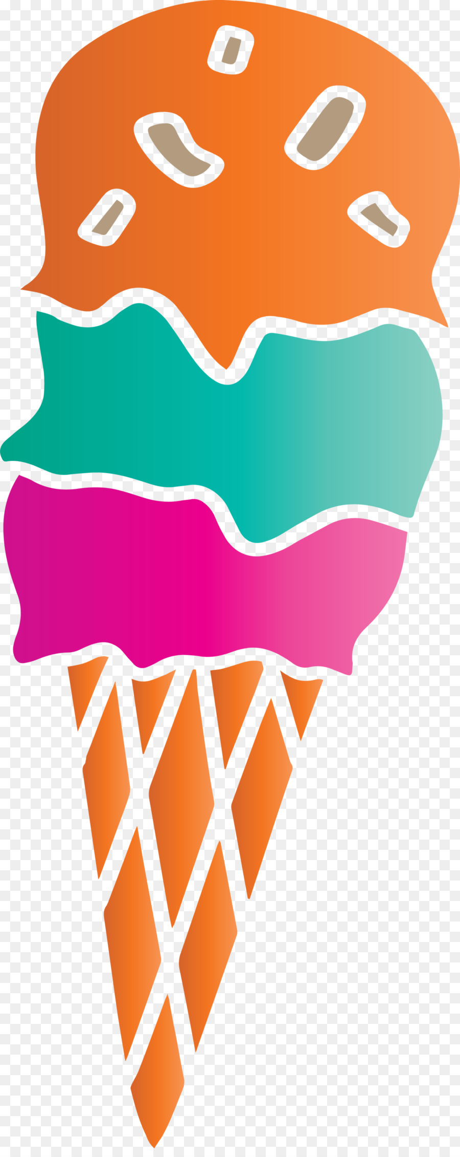 Dondurma Koni，çizgi PNG