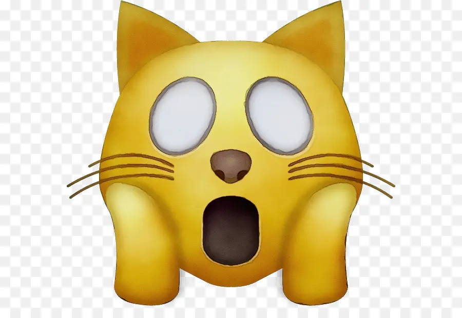 Şok Kedi Emojisi，Yüz PNG