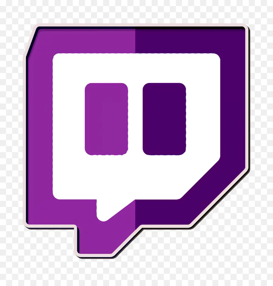 Twitch Logosu，Mor PNG