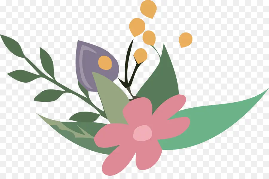 Yaprak，çiçek Tasarımı PNG