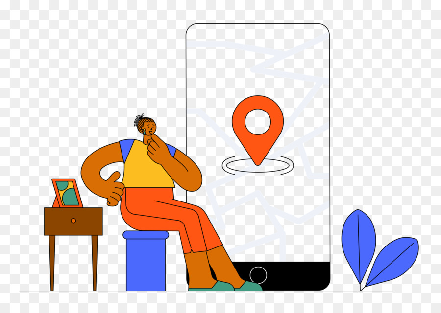 Telefonu Olan Kişi，Konum Pini PNG