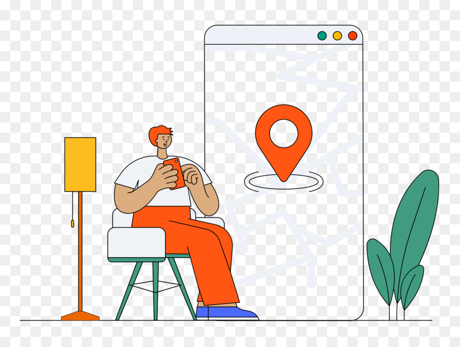 Telefonu Olan Kişi，Konum Iğnesi PNG