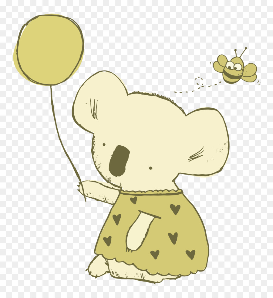 Sevimli Koala，Balon PNG