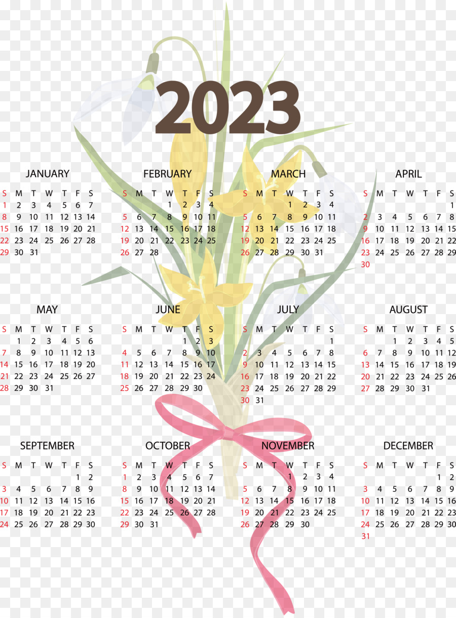 2023 Yeni Yıl，Takvim PNG