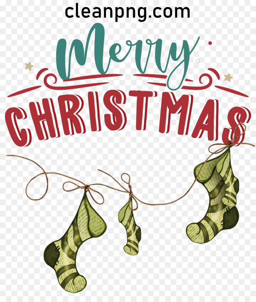Noel çorap，Mutlu Noeller PNG