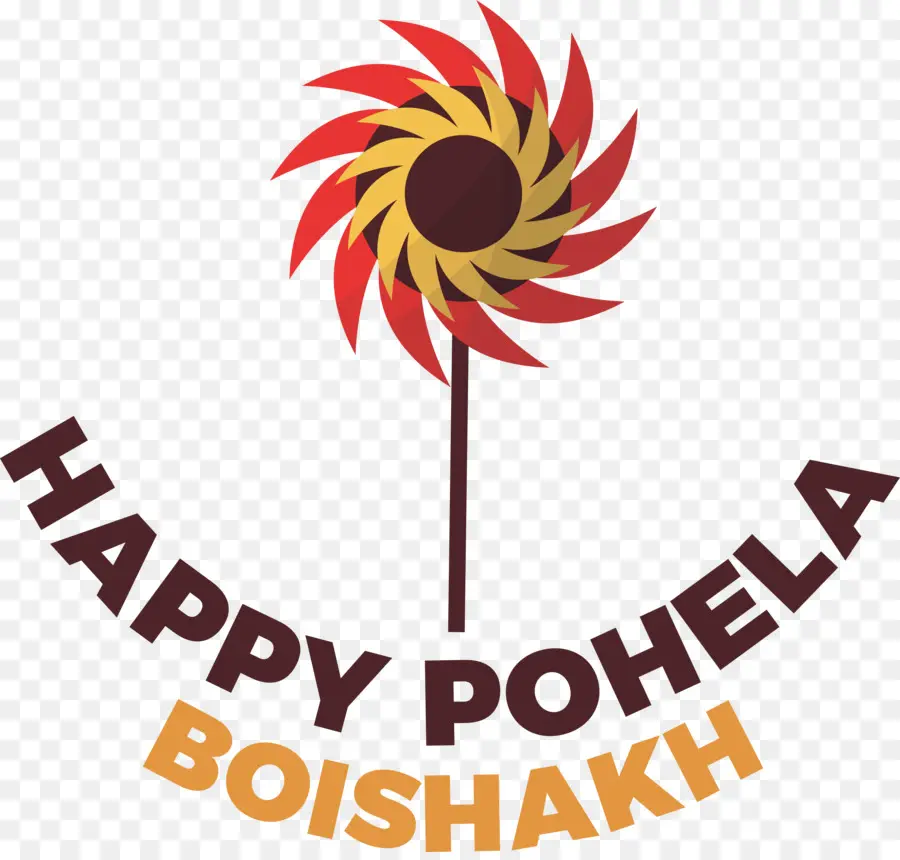 Pohela Boishakh，Renkli Fırıldak PNG