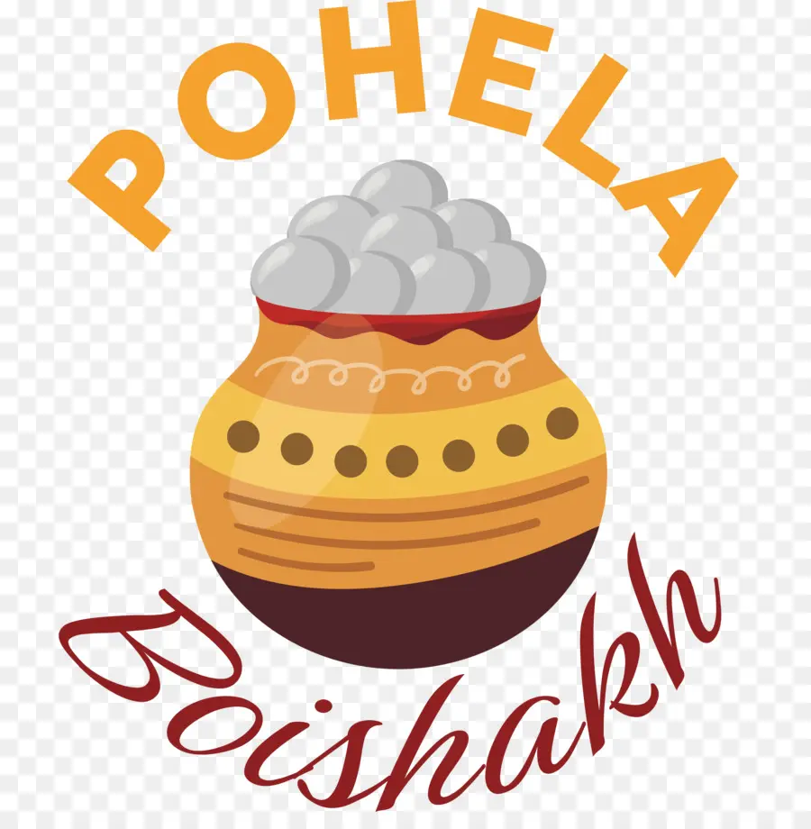 Pohela Boishakh，Dekorlu Saksı PNG