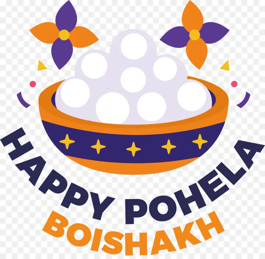 Pohela Boishakh，Tatlılarla Kase PNG