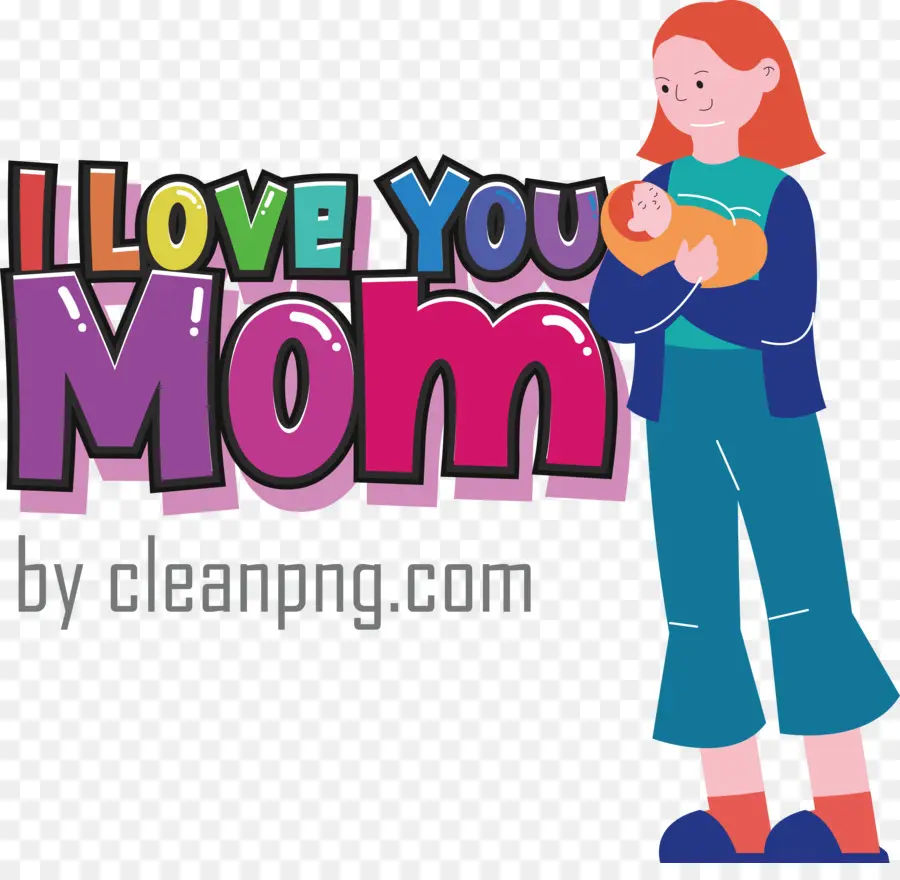 Anne Seni Seviyorum，Anneler Günü PNG