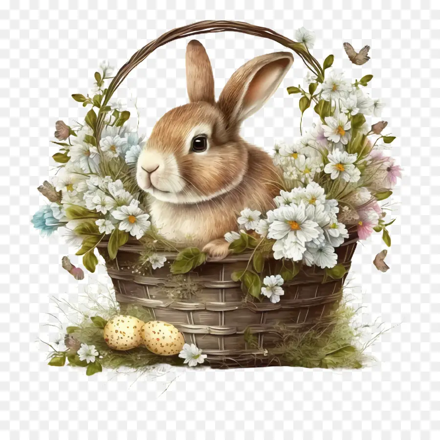 Karikatür Sevimli Tavşan，Paskalya Yumurtaları PNG