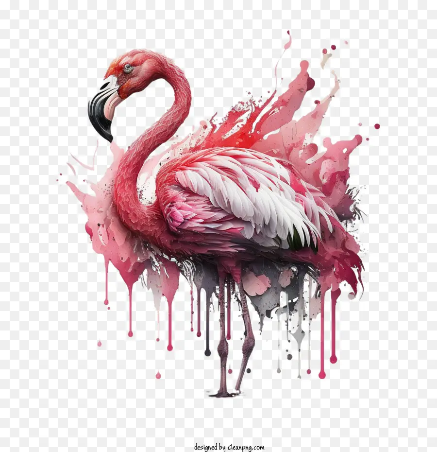 Pembe Flamingo，Flamingo PNG