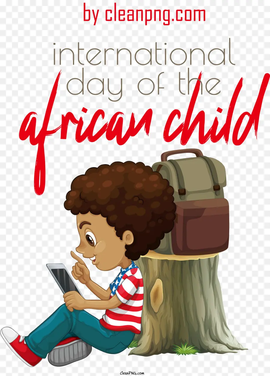 Afrikalı çocuk，Afrika Uluslararası Çocuk Günü PNG
