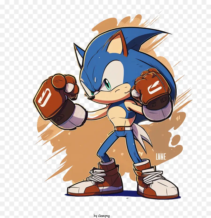 Karikatür Sonic，Boks Sonik PNG