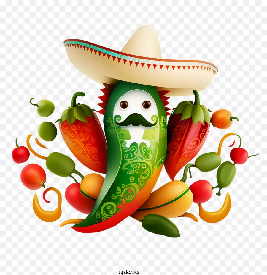 Cinco De Mayo，Acı Biber PNG