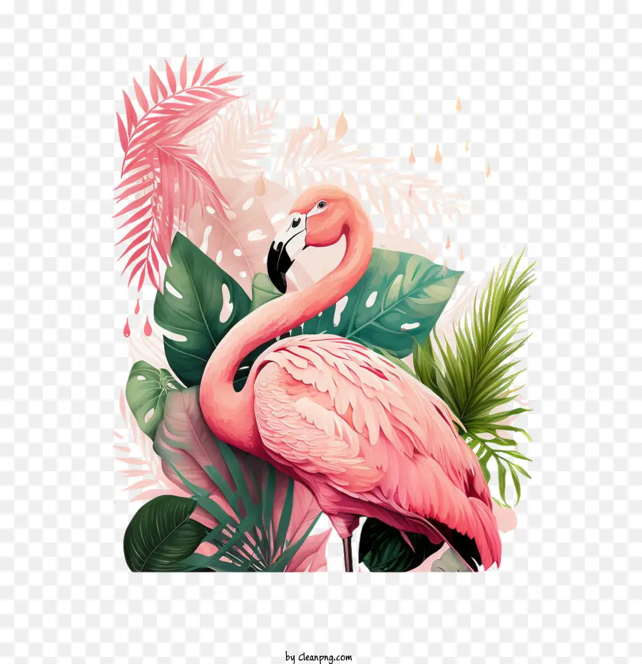 Pembe Flamingo，Flamingo PNG