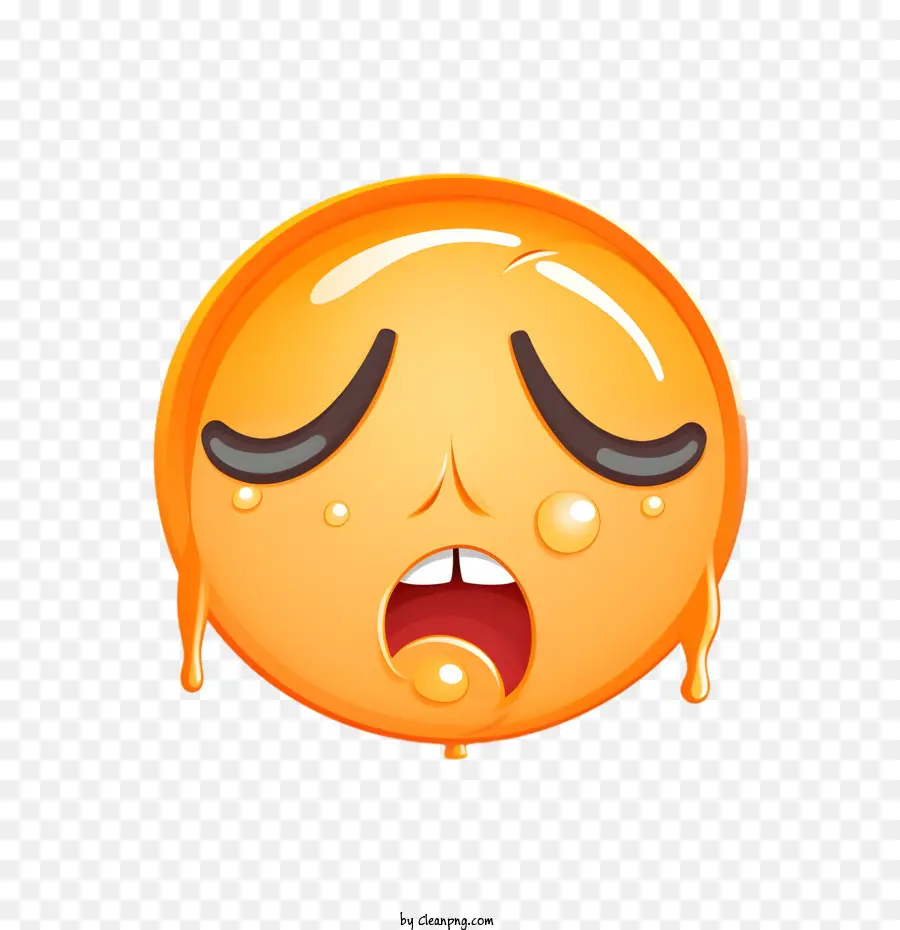Ağlayan Yüz Emoji，Ağlıyor PNG