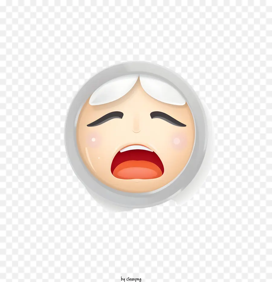 Ağlayan Yüz Emoji，Ağlıyor PNG
