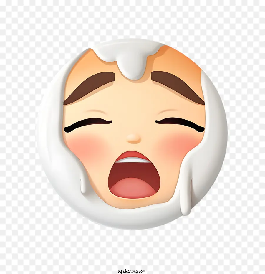 Ağlayan Yüz Emoji，Ağlıyor PNG