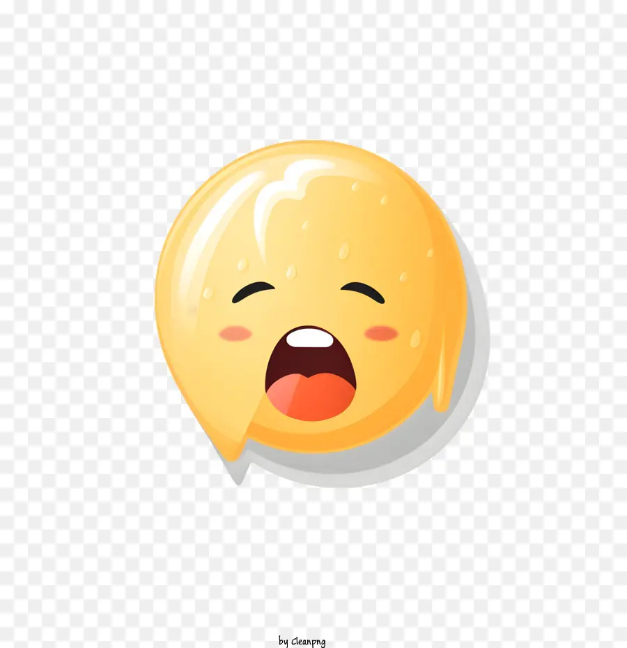 Ağlayan Yüz Emojisi，Eriyen Emoji PNG