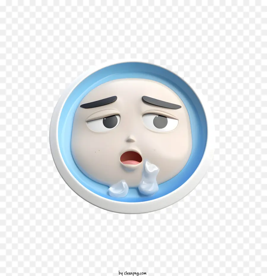 Yüz Emoji，üzgün Yüz PNG