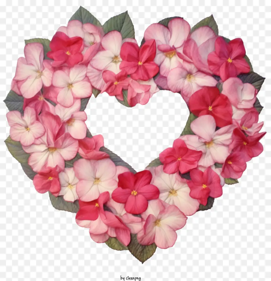 Impatiens Çiçeği，Çiçek Kalp PNG