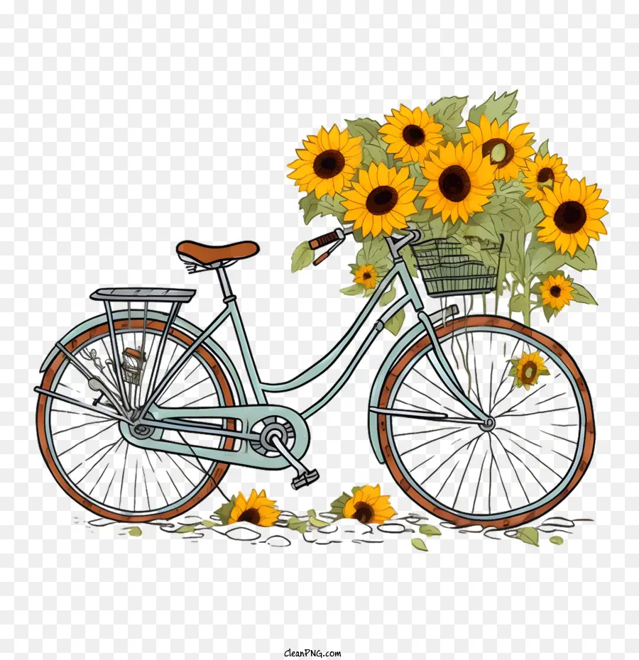 Bisiklet，çiçek PNG