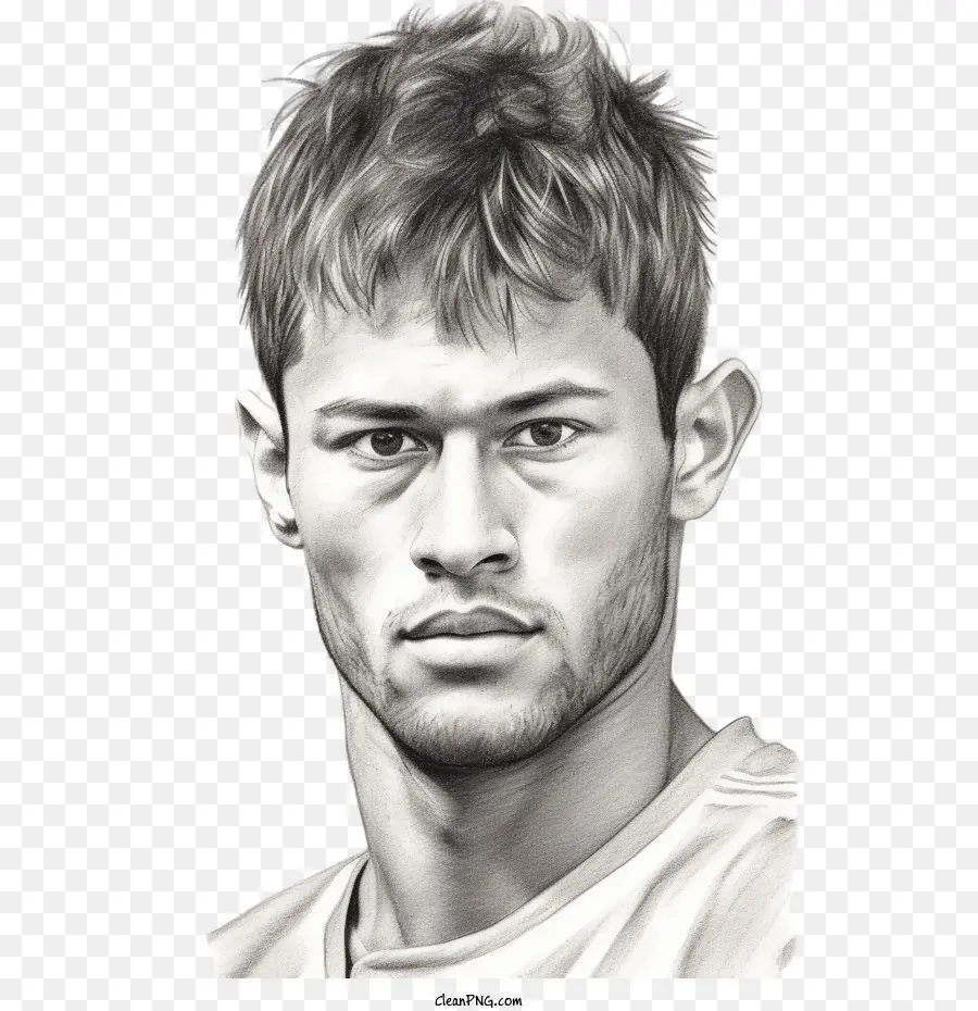 Neymar，Portre Çizimi PNG