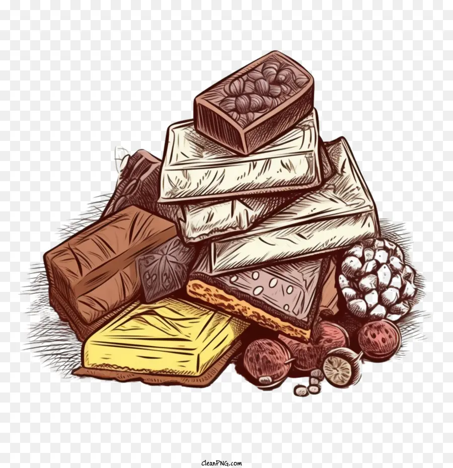 çikolata，Tatlılar PNG