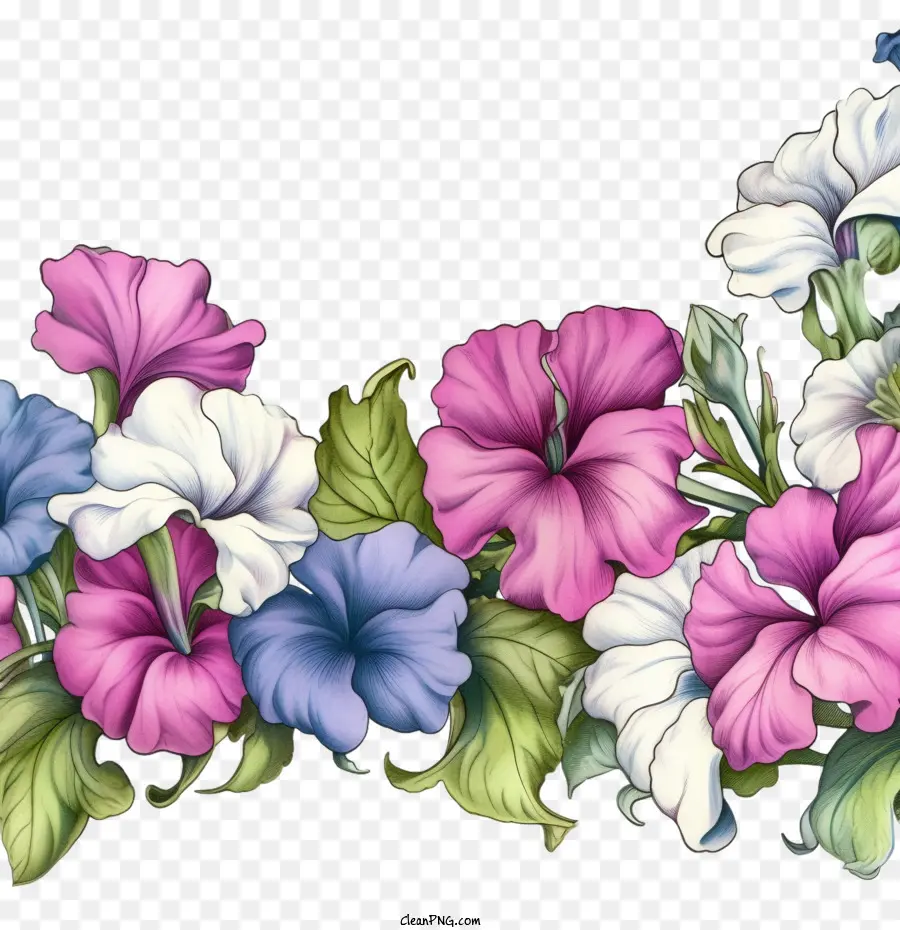 Petunya çiçeği，Pembe PNG