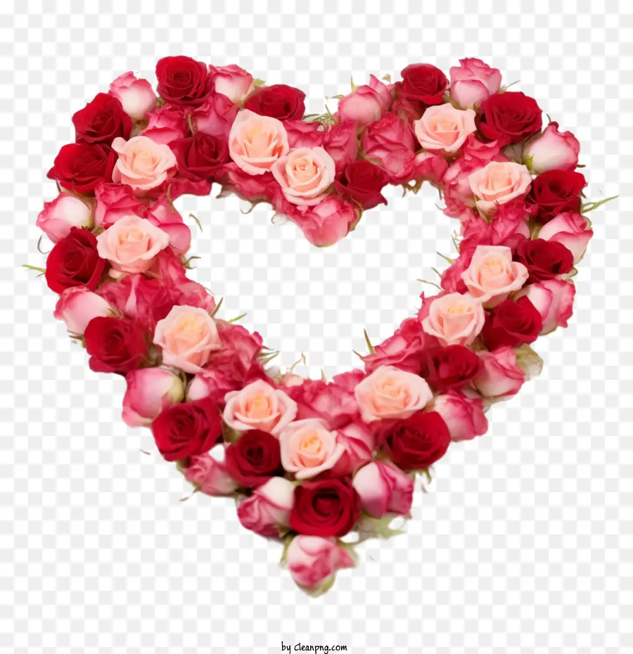 Gül Kalp，Çiçek Kalp PNG