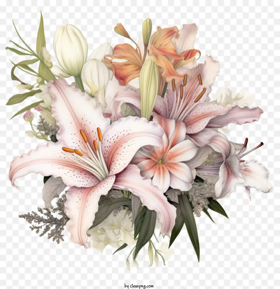 Zambak，Lily çiçek PNG
