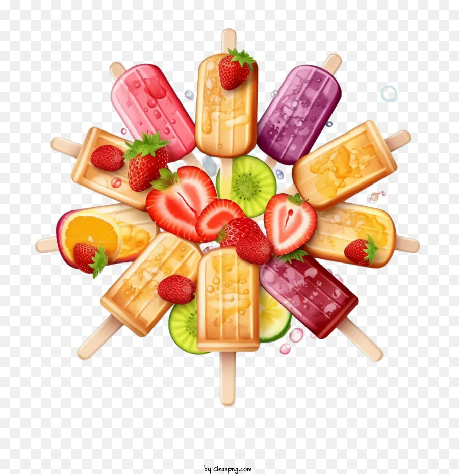 Popsicle，Meyve PNG