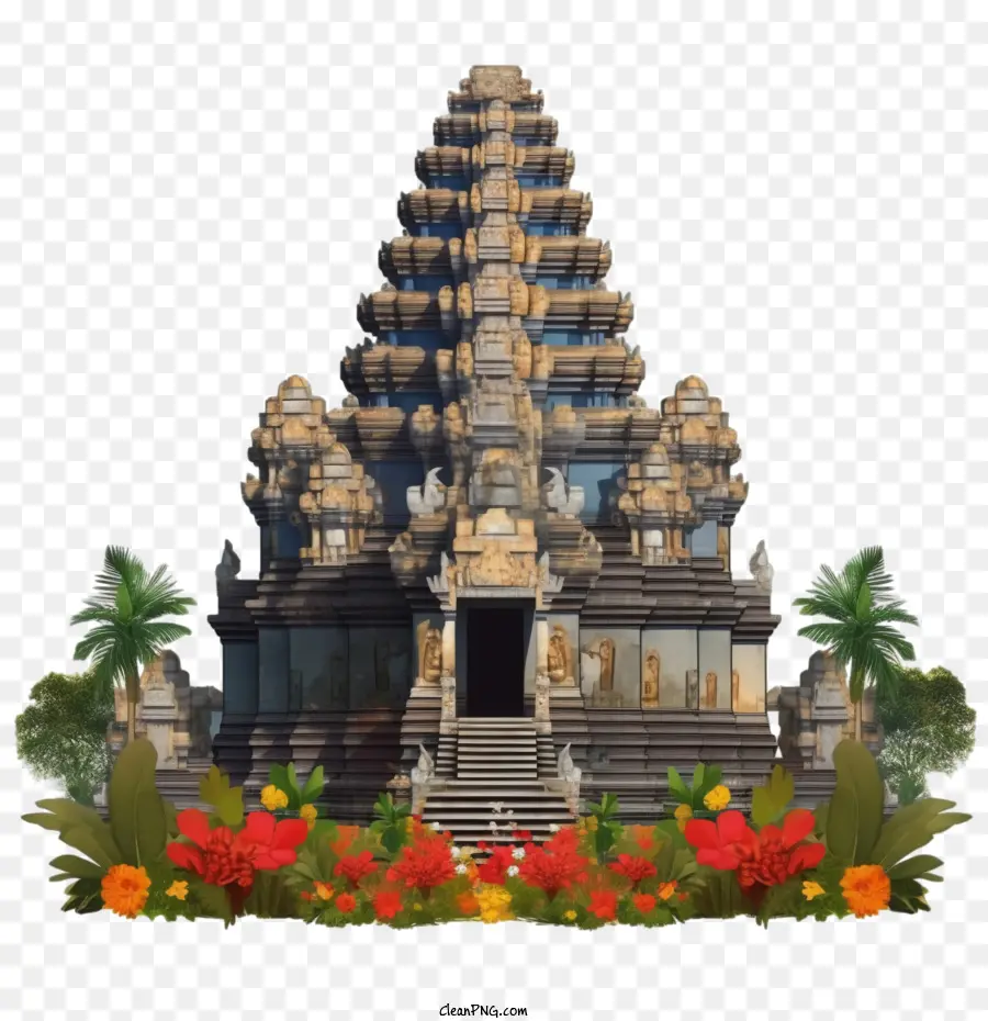 Kamboçya，Hindu Tapınağı PNG