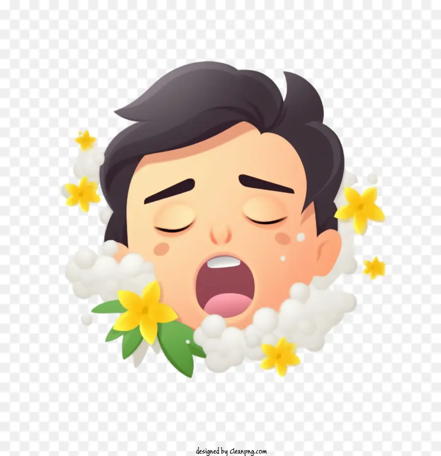 Yüz Emoji，Uyku PNG