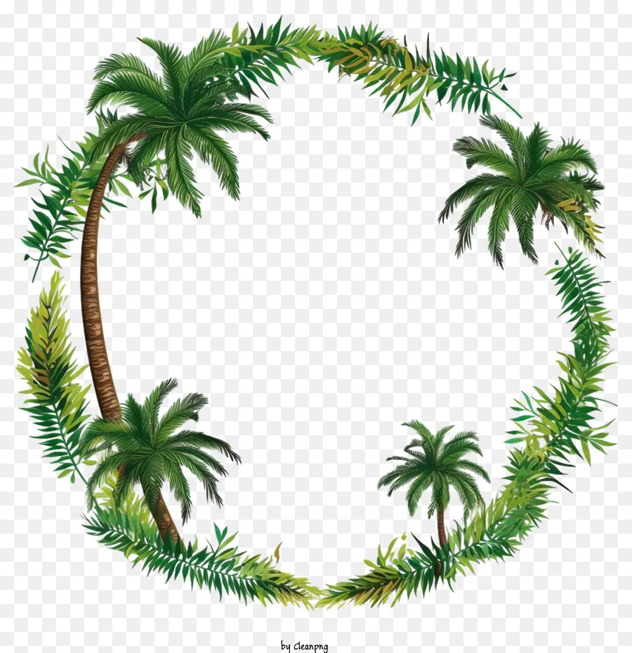 Palmiye Ağacı，Palmiye çerçevesi PNG