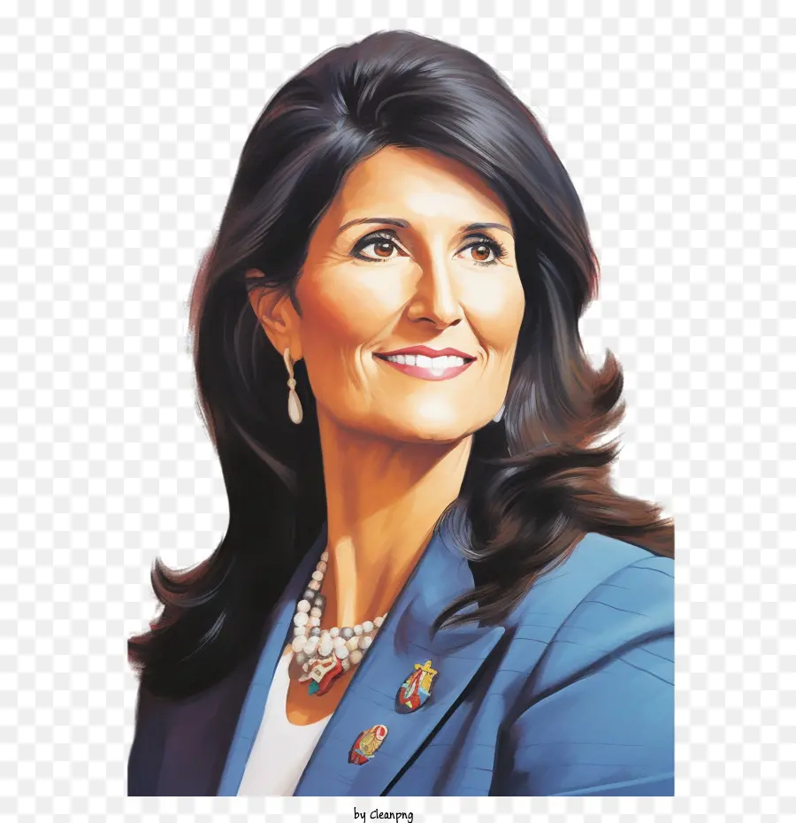 Nikki Haley，Kadın Portresi PNG