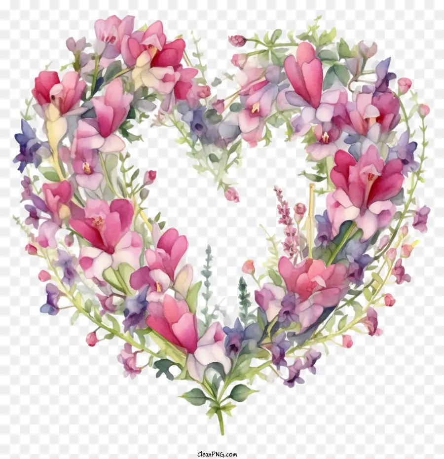 Aslanağzı çiçeği，Çiçek Kalp PNG