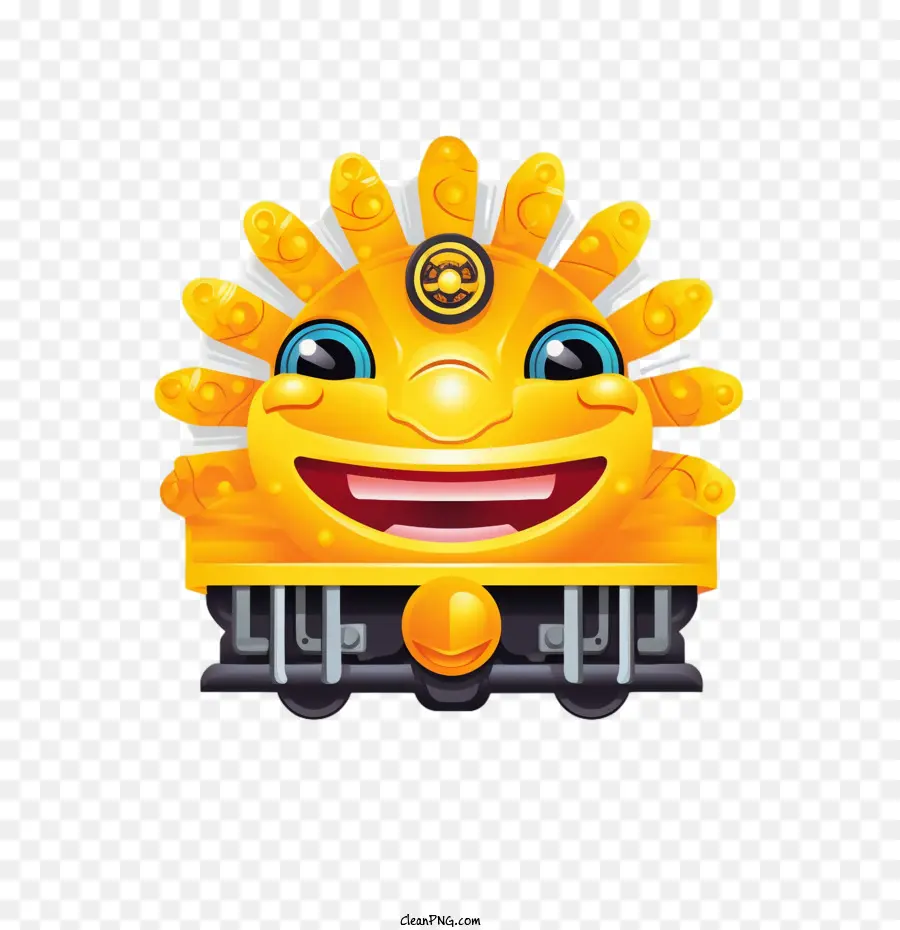 Lokomotif Emoji，Güneş PNG