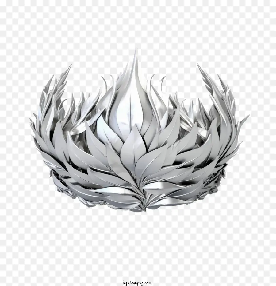 Gümüş Taç，çiçek PNG