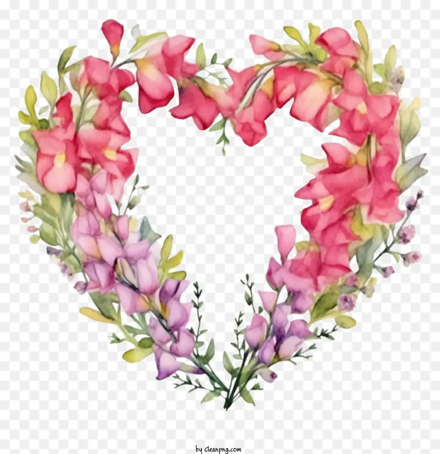 Aslanağzı çiçeği，Çiçek Kalp PNG