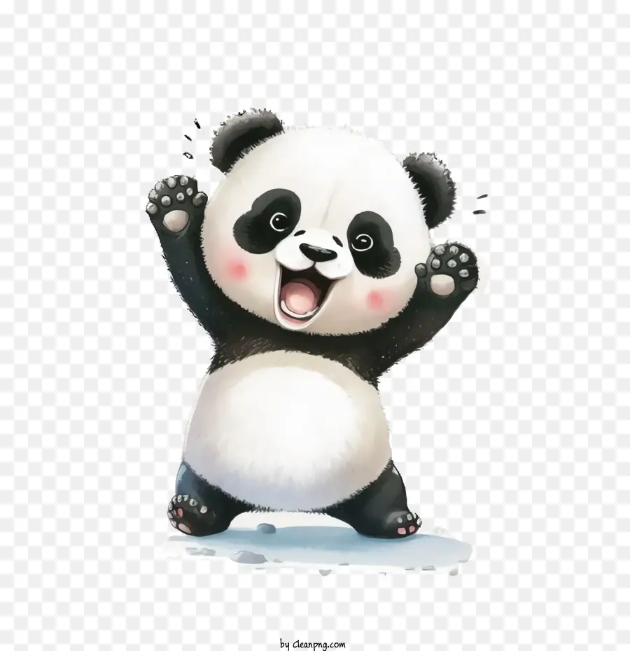 Karikatür Panda，Sevimli PNG