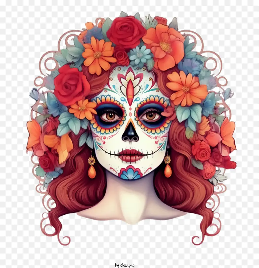 şeker Kafatası，Catrina PNG