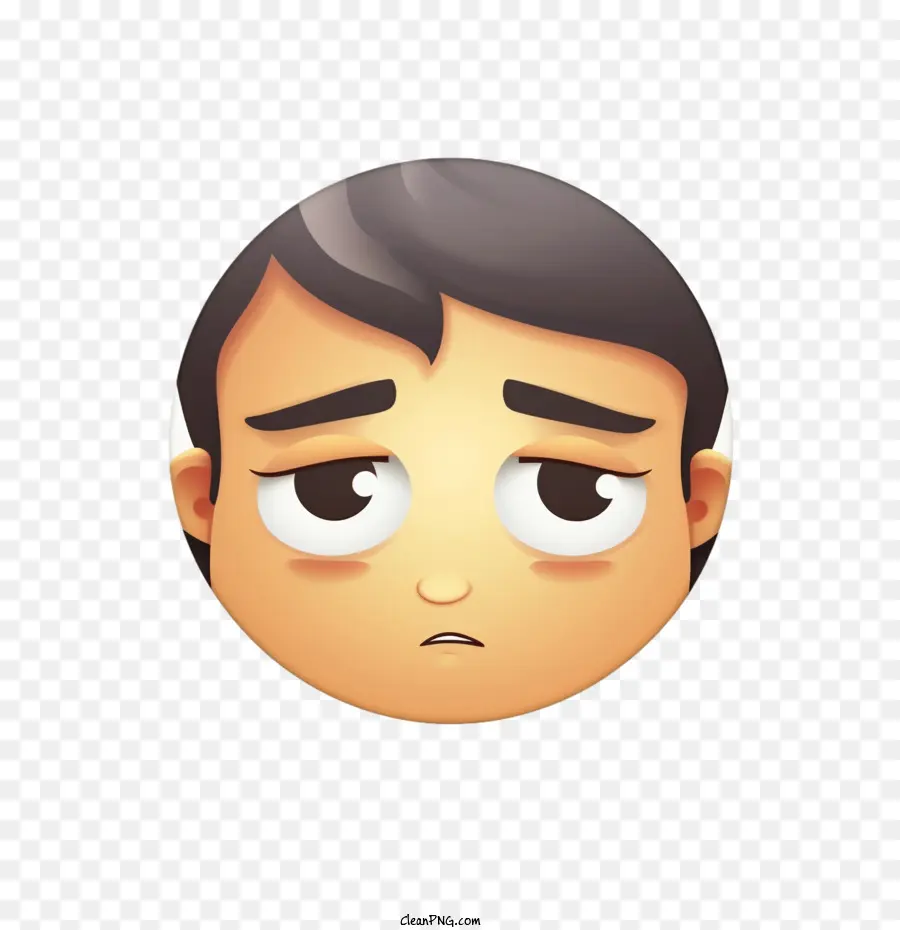 üzgün Emoji，Yüz PNG
