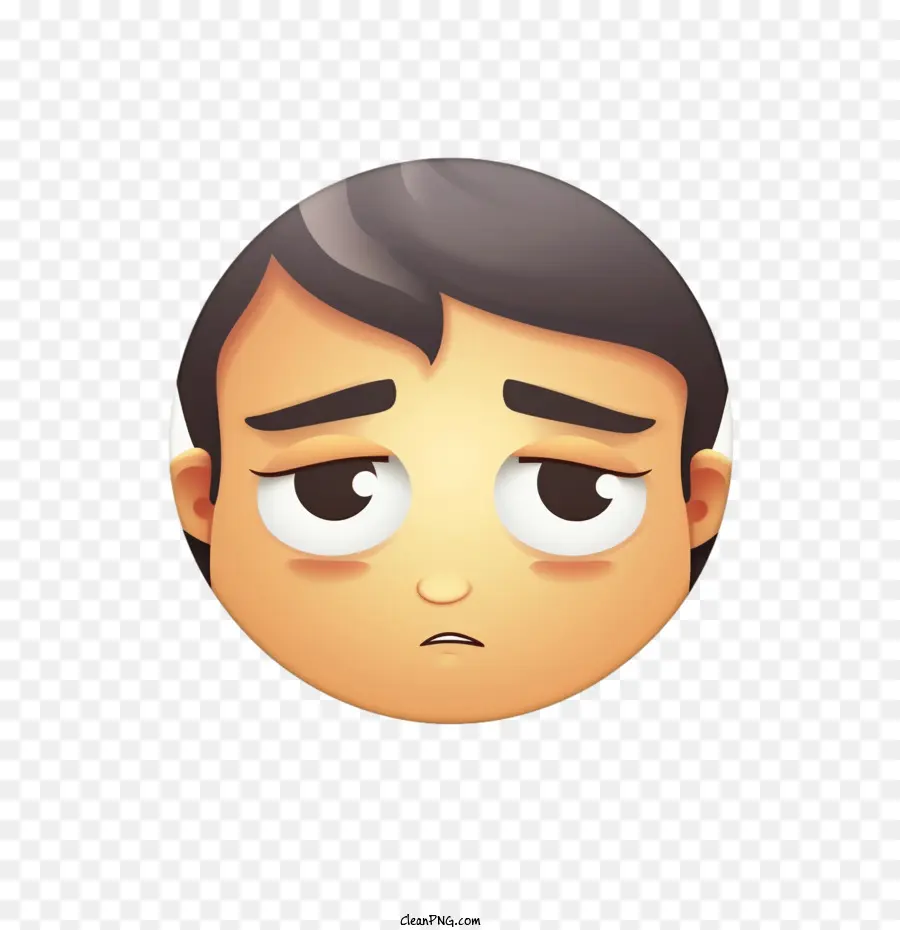 Üzgün ​​emoji，Yüz PNG