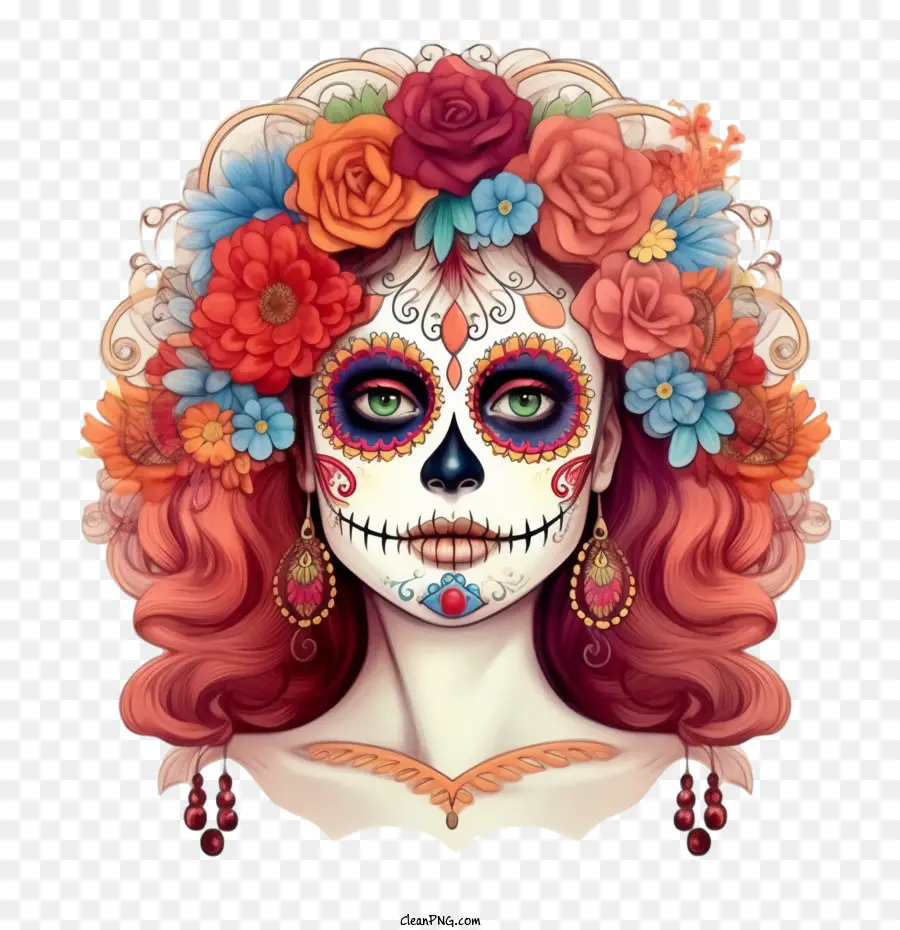 şeker Kafatası，Catrina PNG