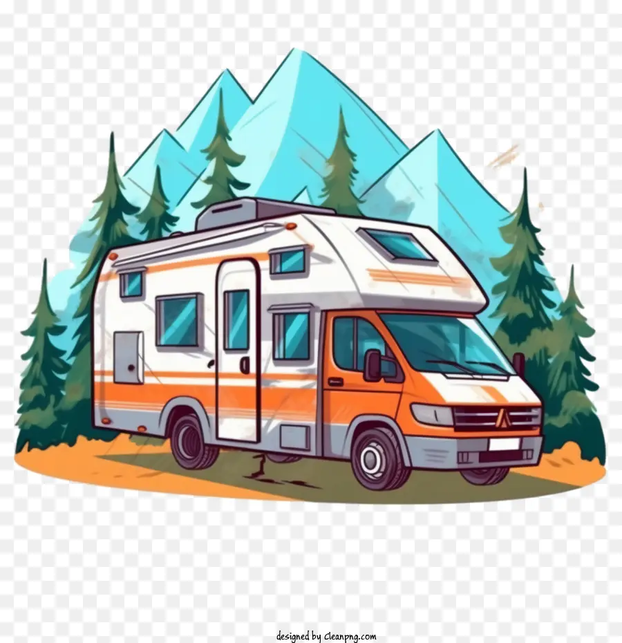 Camper Van，Rv PNG
