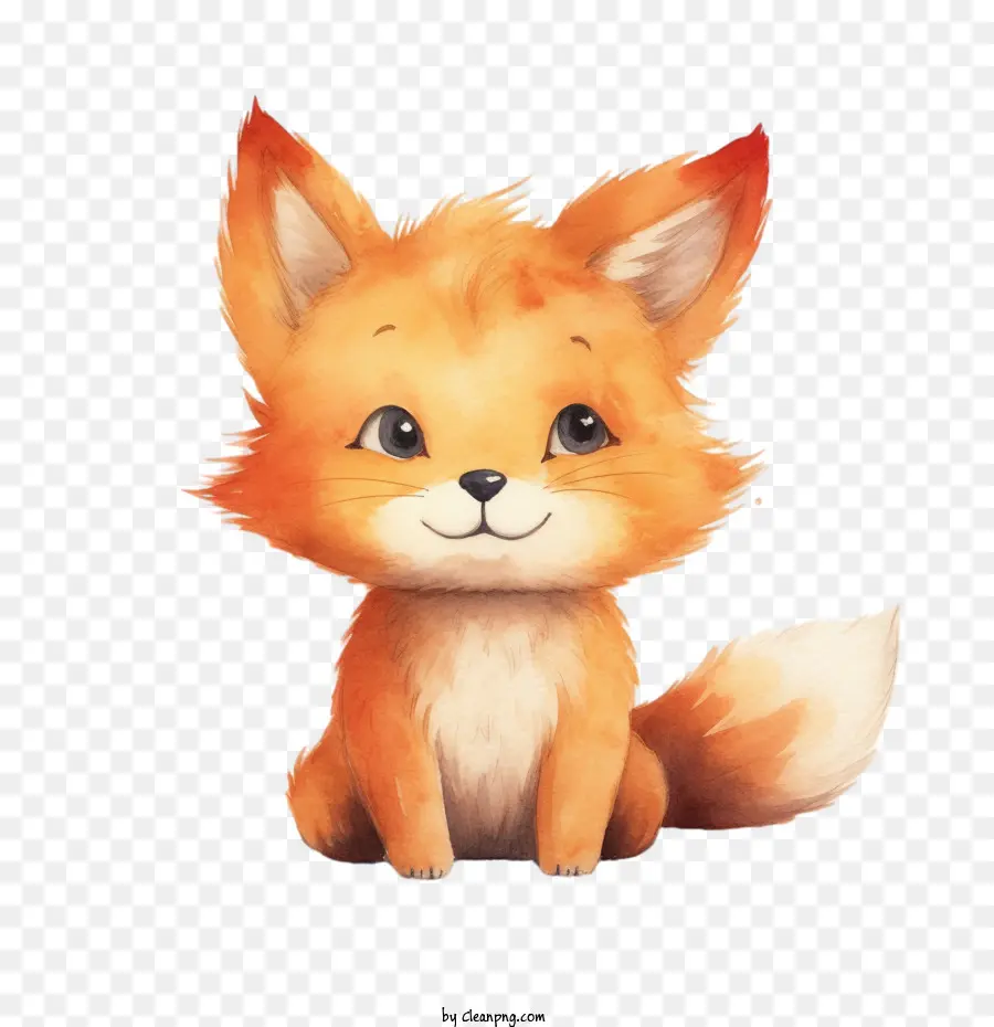 Tilki，Suluboya Fox PNG