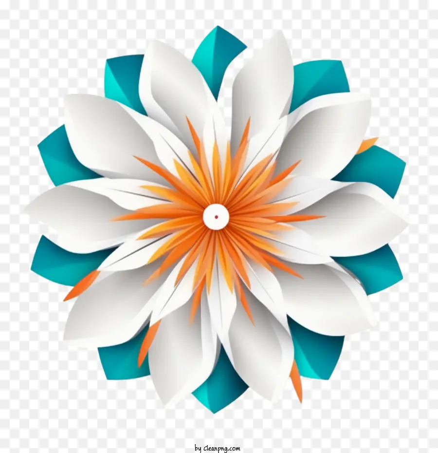 Hint Bayrağı，Kağıt Çiçek PNG