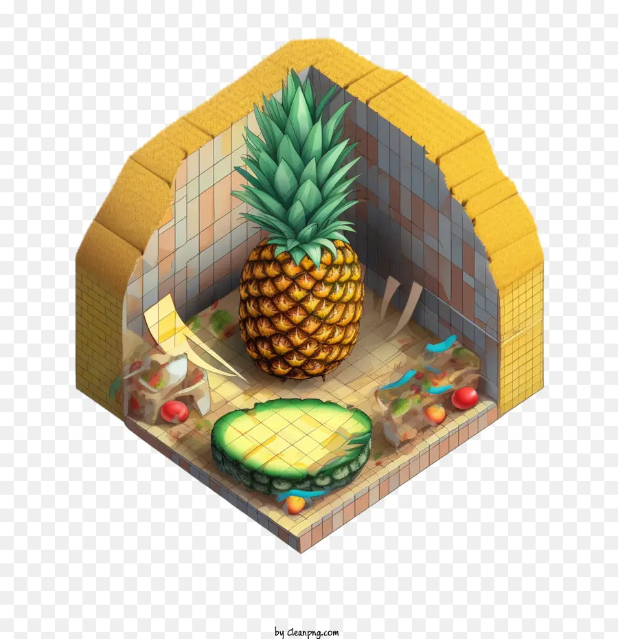 Ananas，Iç Mekan PNG